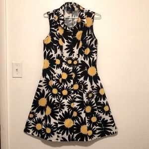 Ronni Nicole Pleated Sleeveless A-Line Dress